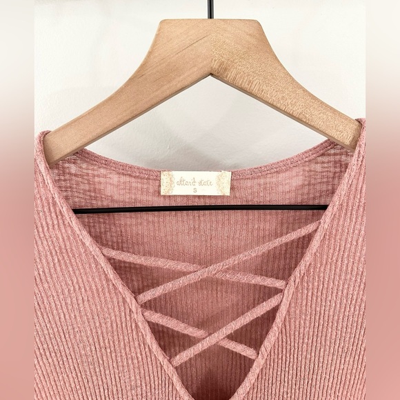Altar’d State San Mateo Criss Cross Dress Pink Size Small - Picture 5 of 6